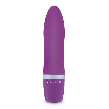 B swish bcute classic flieder personal pleasure device in purple with sleek smooth surface and silver accent band