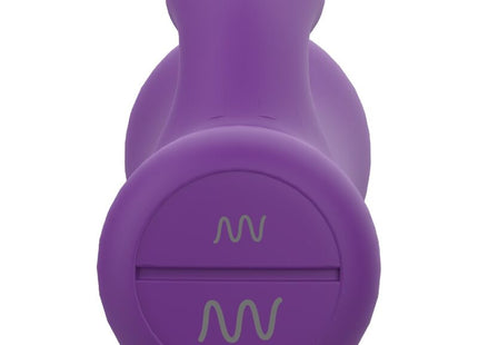Lila silikonhantel b swish bcute classic flieder mit rundem griff und wellenförmigen logos an der basis