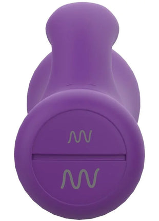Lila silikonhantel b swish bcute classic flieder mit rundem griff und wellenförmigen logos an der basis