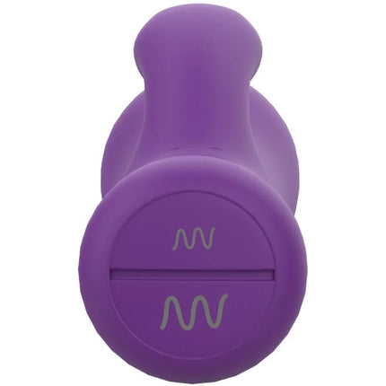 Lila silikonhantel b swish bcute classic flieder mit rundem griff und wellenförmigen logos an der basis