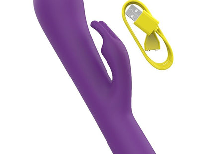 Lila b swish bcute classic flieder silikon rabbit-vibrator mit gelbem usb-ladekabel
