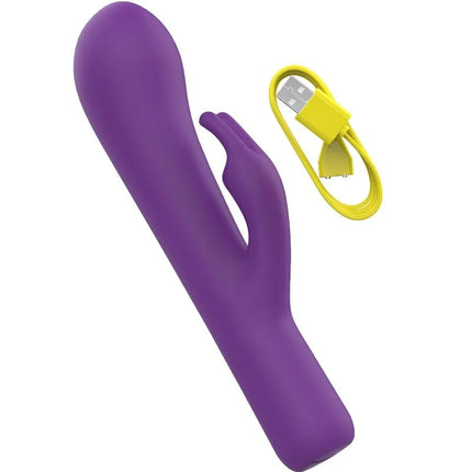 Lila b swish bcute classic flieder silikon rabbit-vibrator mit gelbem usb-ladekabel