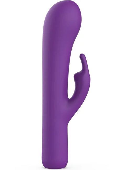 Lila silikon häschen vibrator mit glattem design und kleiner ohrförmiger hervorhebung von b swish bcute classic flieder