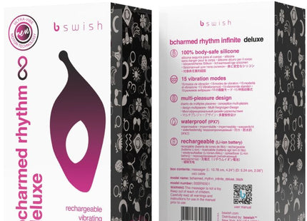 Ein magenta-farbener silikon-vibrationsring b swish bcute classic flieder mit ergonomischem tropfenform-design