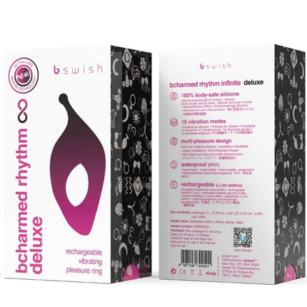 Ein magenta-farbener silikon-vibrationsring b swish bcute classic flieder mit ergonomischem tropfenform-design