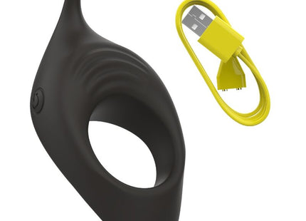 Schwarzer silikonring b swish bcute classic flieder mit ergonomischem design und kleinem knopfdorn an der seite
