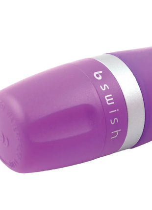Purple plastik erwachsenenspielzeug mit silbernem ring und der aufschrift swish von b swish bcute classic pearl lilac