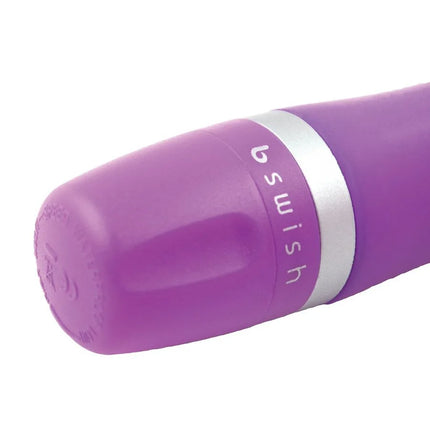 Purple plastik erwachsenenspielzeug mit silbernem ring und der aufschrift swish von b swish bcute classic pearl lilac