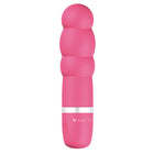 Pink silikon vibratorstab mit silbernem ring und b swish markierung aus der b swish bcute classic pearl pink serie