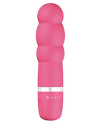 Pink silikon vibratorstab mit silbernem ring und b swish markierung aus der b swish bcute classic pearl pink serie