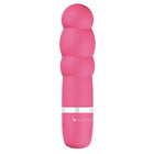 Pink silikon vibratorstab mit silbernem ring und b swish markierung aus der b swish bcute classic pearl pink serie
