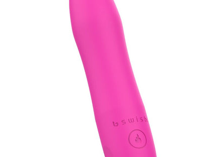 Ein leuchtend pinker bswish bcute infinite heat vibrator mit glattem silikonfinish und subtiler branding