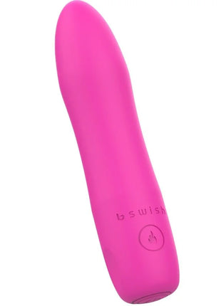 Ein leuchtend pinker bswish bcute infinite heat vibrator mit glattem silikonfinish und subtiler branding