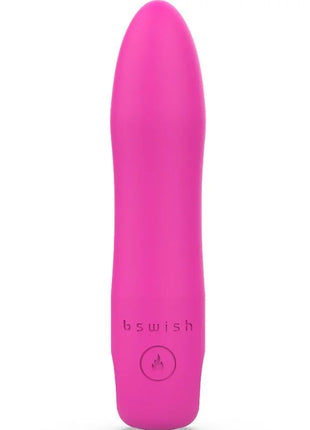 B swish bcute infinite heat pink vibrator aus mattiertem material mit integriertem powerknopf und erhitzbarer funktion
