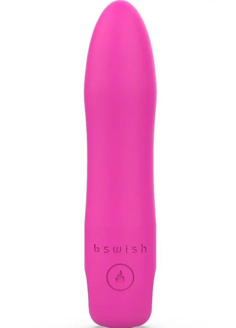 B swish bcute infinite heat pink vibrator aus mattiertem material mit integriertem powerknopf und erhitzbarer funktion