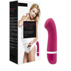 Ein lebhafter fuchsiasilikon-vibrator b swish bdesired deluxe curve rosa mit glatter, geschwungener form und weißem ring