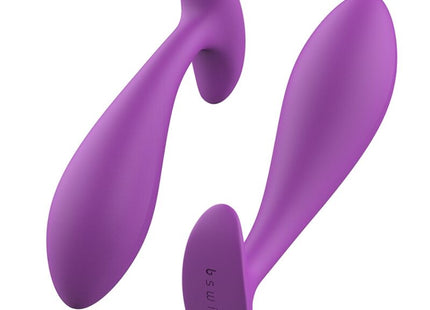 Lila silikon zweifach vibratoren mit ergonomischem design und eingraviertem s/m/sq logo für prostatic plug use
