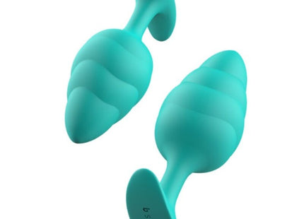 Teal silikon analplug mit glatter, konischer form und abgeflachtem sockel von b swish bfilled basic türkis