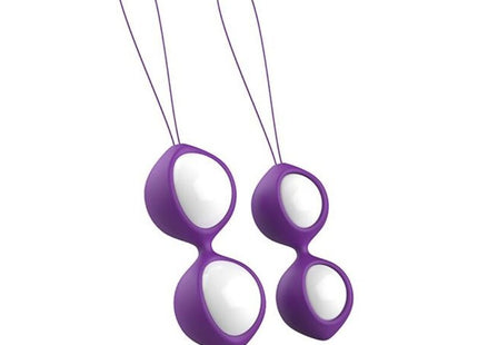 Violette und weiße silikon-ei-förmige perlen mit dünnen riemen b swish bfit classic violet