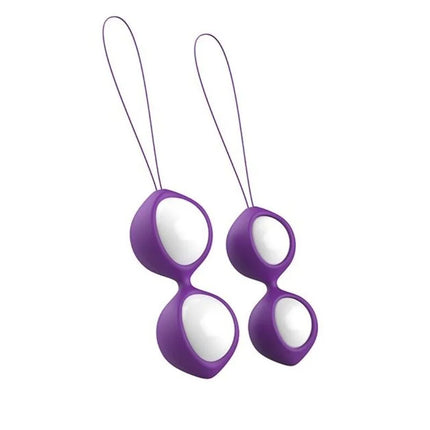 Violette und weiße silikon-ei-förmige perlen mit dünnen riemen b swish bfit classic violet