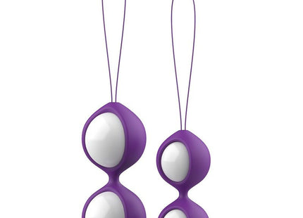 Lila und weiße silikon eiförmige vibrator mit schlaufengriff b swish bfit classic violet