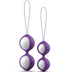 Lila und weiße silikon eiförmige vibrator mit schlaufengriff b swish bfit classic violet