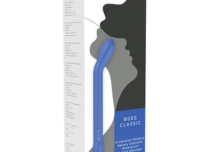 Blaues bswish bgee classic aqua g-punkt massager mit elegantem, geschwungenem design aus hochwertigem material