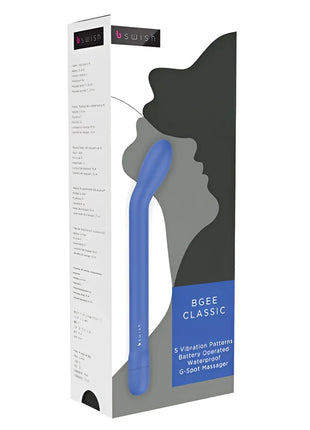 Blaues bswish bgee classic aqua g-punkt massager mit elegantem, geschwungenem design aus hochwertigem material