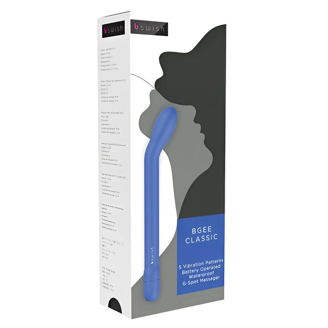 Blaues bswish bgee classic aqua g-punkt massager mit elegantem, geschwungenem design aus hochwertigem material