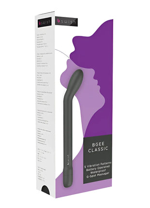 Schwarzer bswish bgée classic g-punkt massager mit elegant geschwungenem design für stimulierende massage