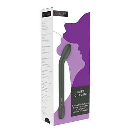 Schwarzer bswish bgée classic g-punkt massager mit elegant geschwungenem design für stimulierende massage