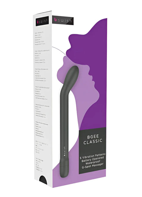 Schwarzer bswish bgée classic g-punkt massager mit elegant geschwungenem design für stimulierende massage