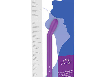 B swish bgEE classic burgundy g-punkt massager in ergonomischem design aus silikongummi in purpur