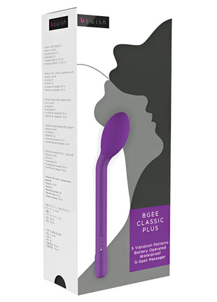 Lila b swish bg ee classic plus g-punkt massager mit ergonomischem design und glatter kunststoffoberfläche