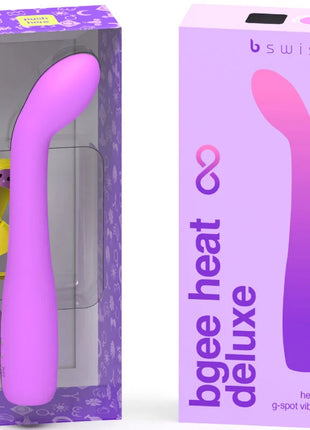 Lila silikon bswish bgee heat deluxe g-punkt vibrator mit gebogenem griff und integriertem usb lade kabel