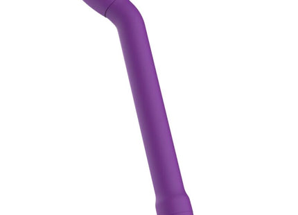 Lila silikon vibrator mit gebogener form und fünf geschwindigkeiten von b swish für g-punkt stimulation