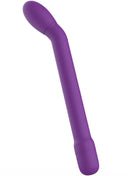 Lila silikon vibrator mit gebogener form und fünf geschwindigkeiten von b swish für g-punkt stimulation