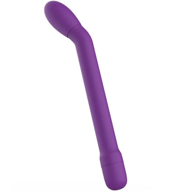 Lila silikon vibrator mit gebogener form und fünf geschwindigkeiten von b swish für g-punkt stimulation