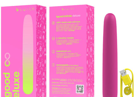 Pink und limettengrüner gradient silikon vibrator von b swish bgood infinite deluxe wiederaufladbar