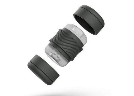 B Swish Bhandy classic masturbator Perle schwarzer und transparenter Silikon-Reise-Kaffeepresse mit strukturierter Griffband