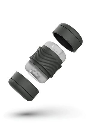 B Swish Bhandy classic masturbator Perle schwarzer und transparenter Silikon-Reise-Kaffeepresse mit strukturierter Griffband