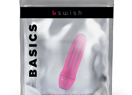 Rosa silikon lustspielzeug in silber folienverpackung mit b swish branding b swish bmine classic blush pink