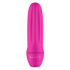 Ein schlankes, lebhaft pinkes bswish bmine classic personal pleasure device mit glatter, gerippter textur und abgerundeten konturen
