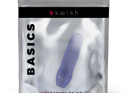 B swish bmīne klassisches mitternachtsblau silikon pleasure toy in klarer verpackung mit purpurfarbenem verlauf