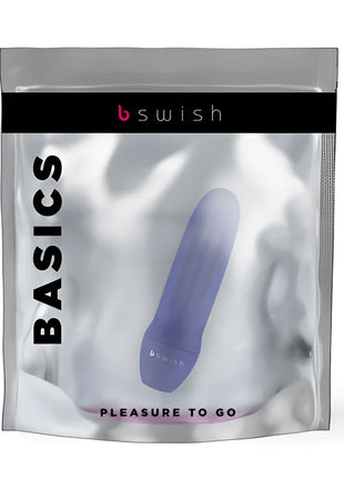 B swish bmīne klassisches mitternachtsblau silikon pleasure toy in klarer verpackung mit purpurfarbenem verlauf