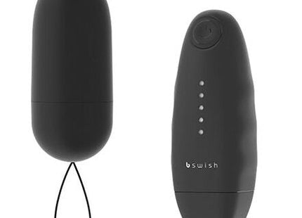 Schwarzer bswish bnaaughty classic unleashed vibrator mit mattem finish und integriertem ladeanschluss von vorne