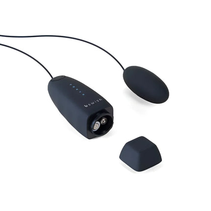 Schwarzes Bs wish Bnaughty classic kabelloses vibriertes bullet mit ergonomischem design und matter oberfläche