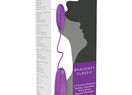 Lila b swish bnaaughty classic ferngesteuerter wasserdichter vibrator mit fünf vibrationsmodi aus silikon