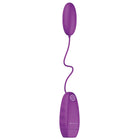 Lila silikon vibrierendes ei mit passender schnur und power-knopf am grund b swish bnaaughty classic vibrierbullet