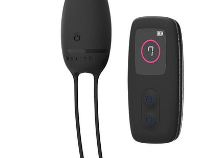 Schwarzer b swish bnaaughty premium unleashed eivibrator mit schlaufenhandgriff und fernbedienung mit beleuchteten tasten